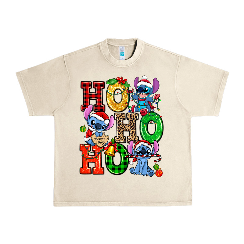Ho Ho Ho Stitch Urban Heavy Tee by AdoDesignShop | Teevron