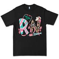 Black floral rn registered nurse Premium Tee - RanaPortraitStore