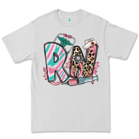 Dove Grey floral rn registered nurse Premium Tee - RanaPortraitStore