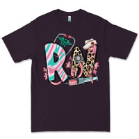 Plum floral rn registered nurse Premium Tee - RanaPortraitStore