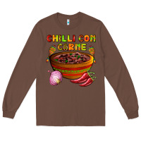 Chestnut chilli con carne  with chilli pepper Long Sleeve Tee - AdoDesignShop
