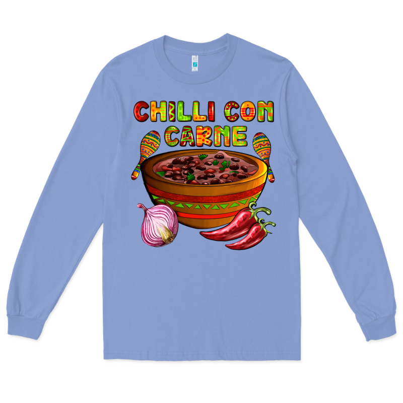Chilli Con Carne  With Chilli Pepper Long Sleeve Tee by AdoDesignShop | Teevron