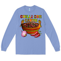 Colony Blue chilli con carne  with chilli pepper Long Sleeve Tee - AdoDesignShop