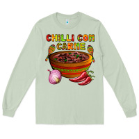 Matcha chilli con carne  with chilli pepper Long Sleeve Tee - AdoDesignShop