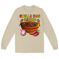 Mushroom chilli con carne  with chilli pepper Long Sleeve Tee - AdoDesignShop
