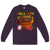 Plum chilli con carne  with chilli pepper Long Sleeve Tee - AdoDesignShop