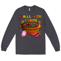 Smoke chilli con carne  with chilli pepper Long Sleeve Tee - AdoDesignShop