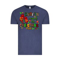 Vintage Denim Croc'in around the christmas tree Vintage Tee - AdoDesignShop