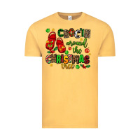 Vintage Mustard Croc'in around the christmas tree Vintage Tee - AdoDesignShop
