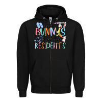 Black every bunny loves our residents Zipper Hoodie - MaliasSmallBusiness