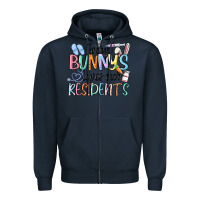 Navy every bunny loves our residents Zipper Hoodie - MaliasSmallBusiness
