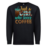 Black just a girl who loves coffee Premium Sweatshirt - BundleAndBundleShop