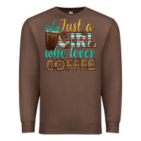 Chestnut just a girl who loves coffee Premium Sweatshirt - BundleAndBundleShop
