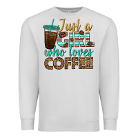 Dove Grey just a girl who loves coffee Premium Sweatshirt - BundleAndBundleShop