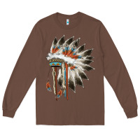 Chestnut indian headress Long Sleeve Tee - AdoDesignShop