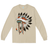 Mushroom indian headress Long Sleeve Tee - AdoDesignShop