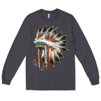 Smoke indian headress Long Sleeve Tee - AdoDesignShop