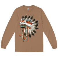 Toasted Coconut indian headress Long Sleeve Tee - AdoDesignShop