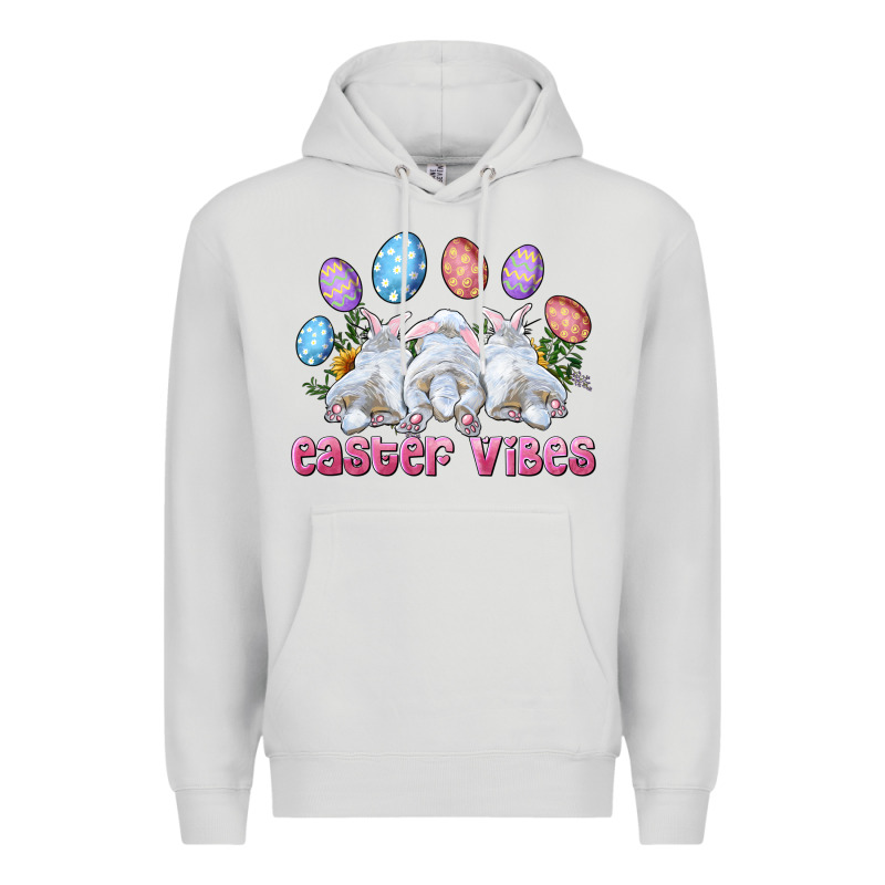 Easter Vibes With Bunny And Eggs Premium Hoodie by RanaPortraitStore | Teevron
