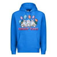 True Royal Easter Vibes with Bunny and Eggs Premium Hoodie - RanaPortraitStore