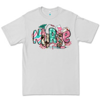 Floral Nurse Premium Tee | Teevron