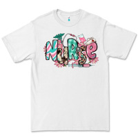 White floral nurse Premium Tee - RanaPortraitStore