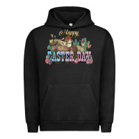 Pigment Black Happy Easter Day rodeo Urban Hoodie - HowdyJamesFarm