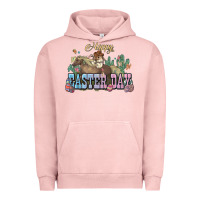 Pigment Salmon Happy Easter Day rodeo Urban Hoodie - HowdyJamesFarm