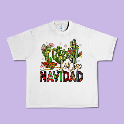 Cactus Feliz Navidad Urban Heavy Tee Designed By Jahusdesignshop