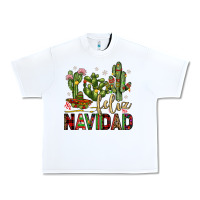 White cactus feliz navidad Urban Heavy Tee - JahusDesignShop