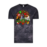 Cloud Black Christmas party and chickens Vintage Tee - AdoDesignShop