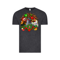 Vintage Black Christmas party and chickens Vintage Tee - AdoDesignShop