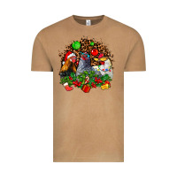 Vintage Camel Christmas party and chickens Vintage Tee - AdoDesignShop