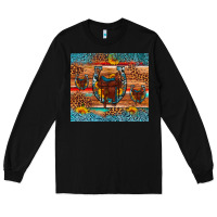 Black saddle horseshoe leopard sunflower Long Sleeve Tee - Artiststas