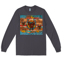 Smoke saddle horseshoe leopard sunflower Long Sleeve Tee - Artiststas