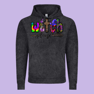 Witch Please Vintage Hoodie Designed By Cowhidedigitalart