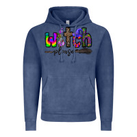 Vintage Denim witch please Vintage Hoodie - CowhideDigitalArt