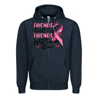 Navy friends dont let friends fight cancer alone Zipper Hoodie - MaliasSmallBusiness