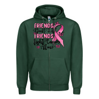Sports Green friends dont let friends fight cancer alone Zipper Hoodie - MaliasSmallBusiness