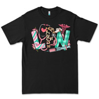 Black floral lpn licensed practical nurse Premium Tee - RanaPortraitStore