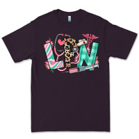 Plum floral lpn licensed practical nurse Premium Tee - RanaPortraitStore