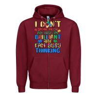 Dont Speak Much Because Im Brilliant Zipper Hoodie | Teevron
