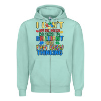 Seafoam dont speak much because im brilliant Zipper Hoodie - MaliasSmallBusiness