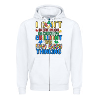 White dont speak much because im brilliant Zipper Hoodie - MaliasSmallBusiness