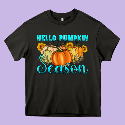 Hello Pumpkin Season Heavy Core Tee Designed By Artiststas