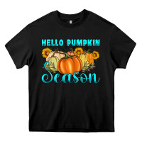 Black hello pumpkin season Heavy Core Tee - Artiststas