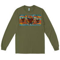 Army Green saddle horseshoe  sunflower leopard license plate Long Sleeve Tee - Artiststas