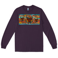 Plum saddle horseshoe  sunflower leopard license plate Long Sleeve Tee - Artiststas