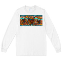 White saddle horseshoe  sunflower leopard license plate Long Sleeve Tee - Artiststas