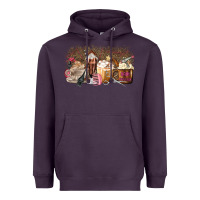 Plum Hair Dresser Coffee Cups Heavyweight Hoodie - MaliasSmallBusiness